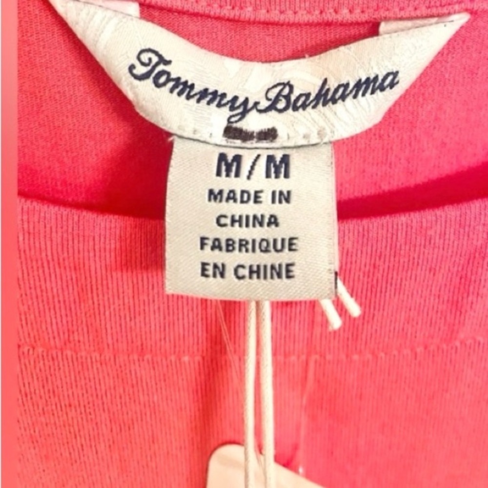 Tommy Bahama Tambour Paradise Pink Viscose Stretch Scoop Neck Dress NWT Medium - Picture 7 of 11
